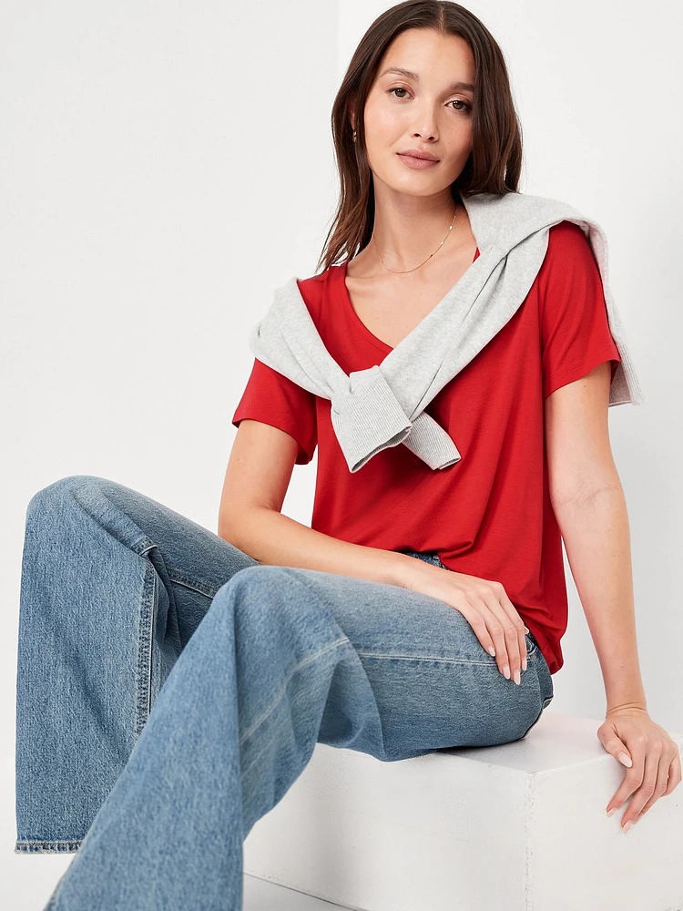 Luxe V-Neck T-Shirt