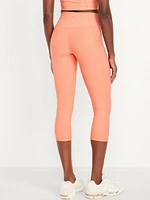 High-Waisted PowerSoft Crop Pocket Leggings
