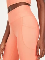 High-Waisted PowerSoft Crop Pocket Leggings