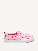 Glitter Canvas Slip-On Sneakers for Girls