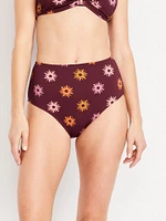 High-Waisted Bikini Swim Bottoms