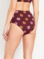 High-Waisted Bikini Swim Bottoms