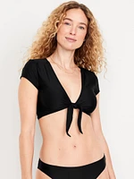 Tie-Front Swim Cover-Up