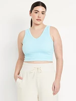 Exhale Seamless V-Neck Rib Tank
