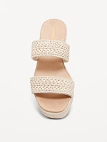 Double-Strap Espadrille Sandals