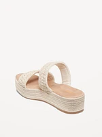 Double-Strap Espadrille Sandals