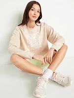 Dynamic Fleece Oversized Crop Sweatshirt