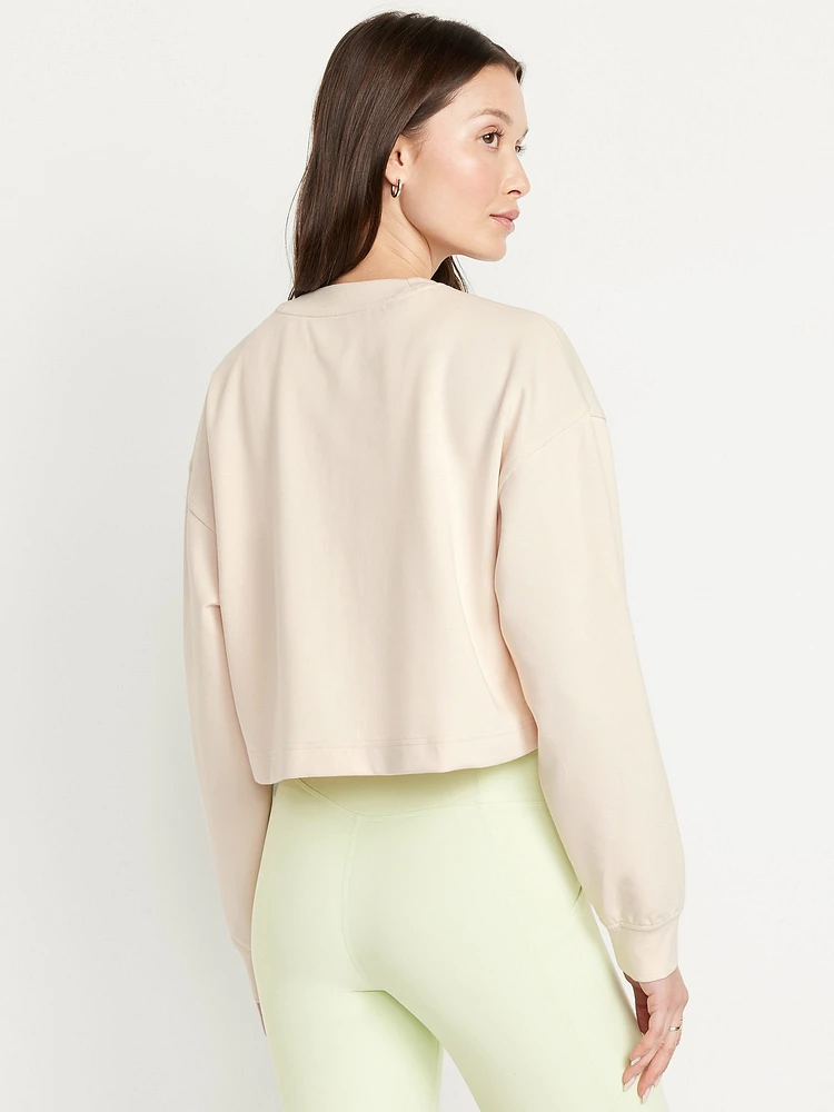 Dynamic Fleece Oversized Crop Sweatshirt