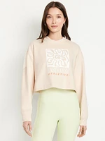 Dynamic Fleece Oversized Crop Sweatshirt