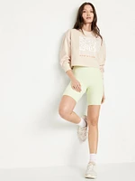 Dynamic Fleece Oversized Crop Sweatshirt