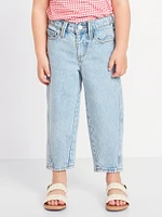 High-Waisted Barrel-Leg Jeans for Toddler Girls