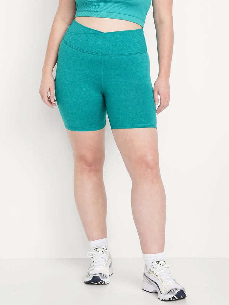 Extra High-Waisted CloudComfy Biker Shorts -- 6-inch inseam