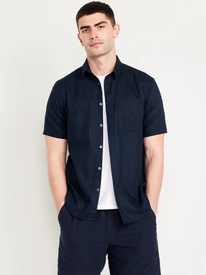 Classic Fit Everday Linen-Blend Shirt