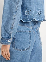 Jean Eyelet Jacket