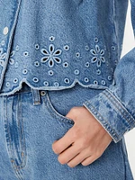 Jean Eyelet Jacket