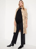 Maternity Slit-Neck Top