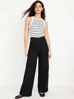 Extra High-Waisted Mariner Wide-Leg Pants