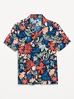 Short-Sleeve Printed Camp Shirt