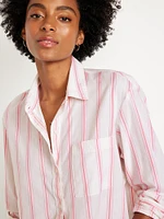 Cropped Button-Down Shirt