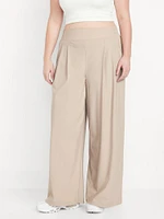 Extra High-Waisted SleekTech Pleated Trousers