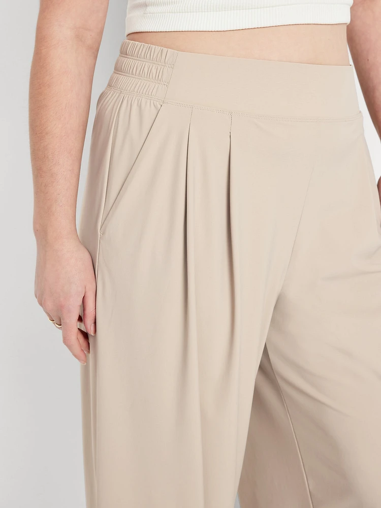 Extra High-Waisted SleekTech Pleated Trousers