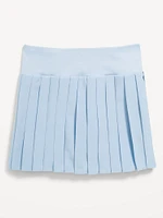 High-Waisted Pleated Performance Skort for Girls