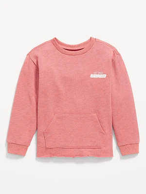 Oversized French-Terry Graphic Sweatshirt for Toddler Boys