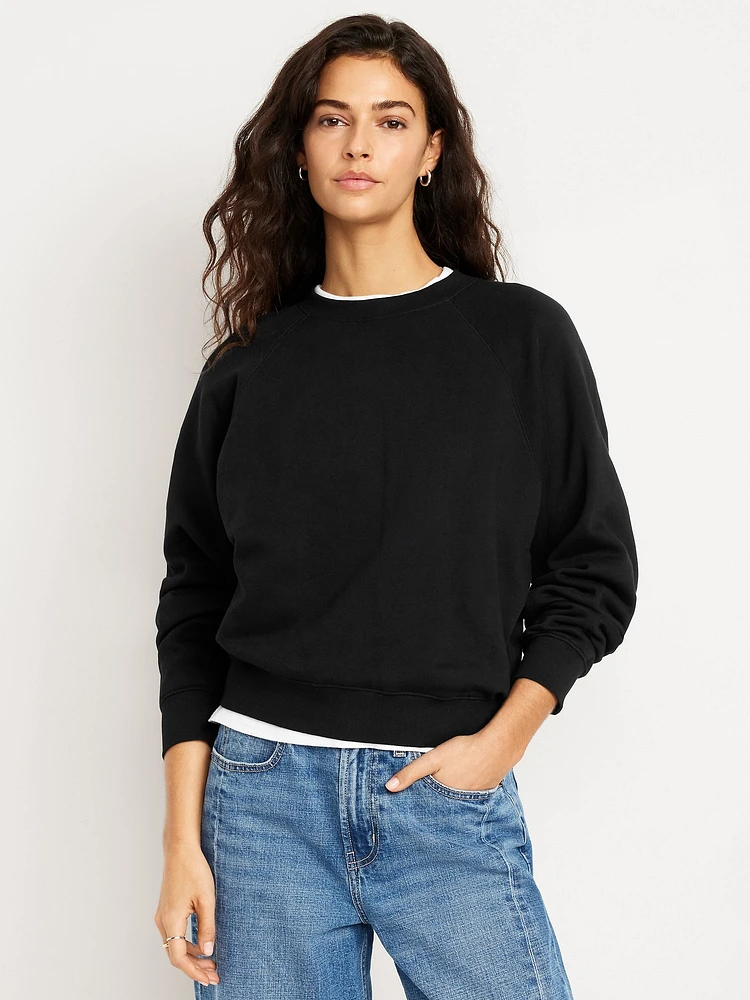 SoComfy Raglan Crew-Neck Sweatshirt