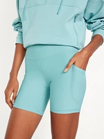 PowerSoft Pocket Biker Shorts -- 6-inch inseam