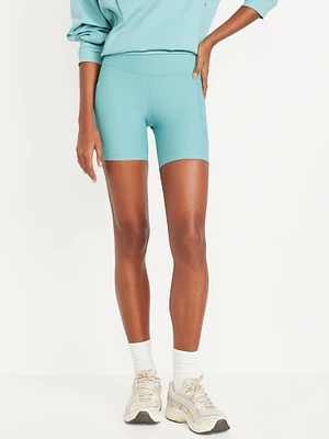 High-Waisted PowerSoft Biker Shorts -- 6-inch inseam