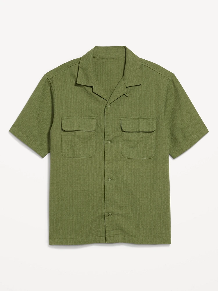 Short-Sleeve Utility Camp Shirt