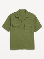 Short-Sleeve Utility Camp Shirt