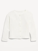 Button-Front Cardigan Sweater for Toddler Girls