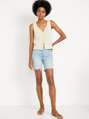 High-Waisted OG Jean Shorts -- 7-inch inseam