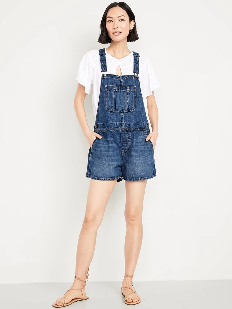 Baggy Jean Shortalls - 3-inch inseam