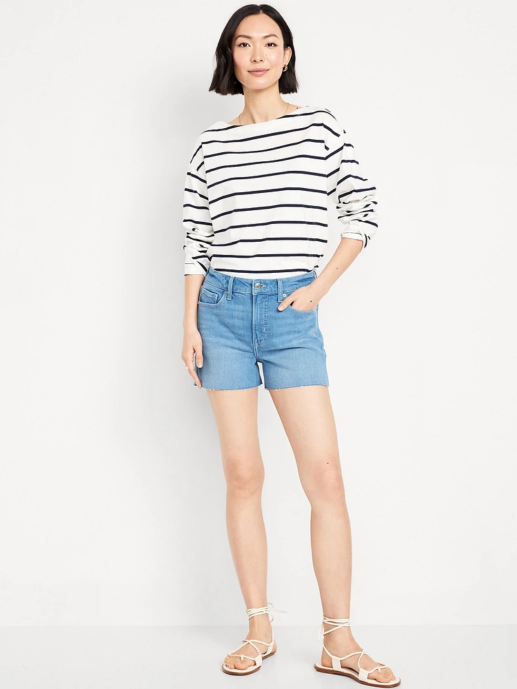 High-Waisted OG Jean Cut-Off Shorts - 3-inch inseam