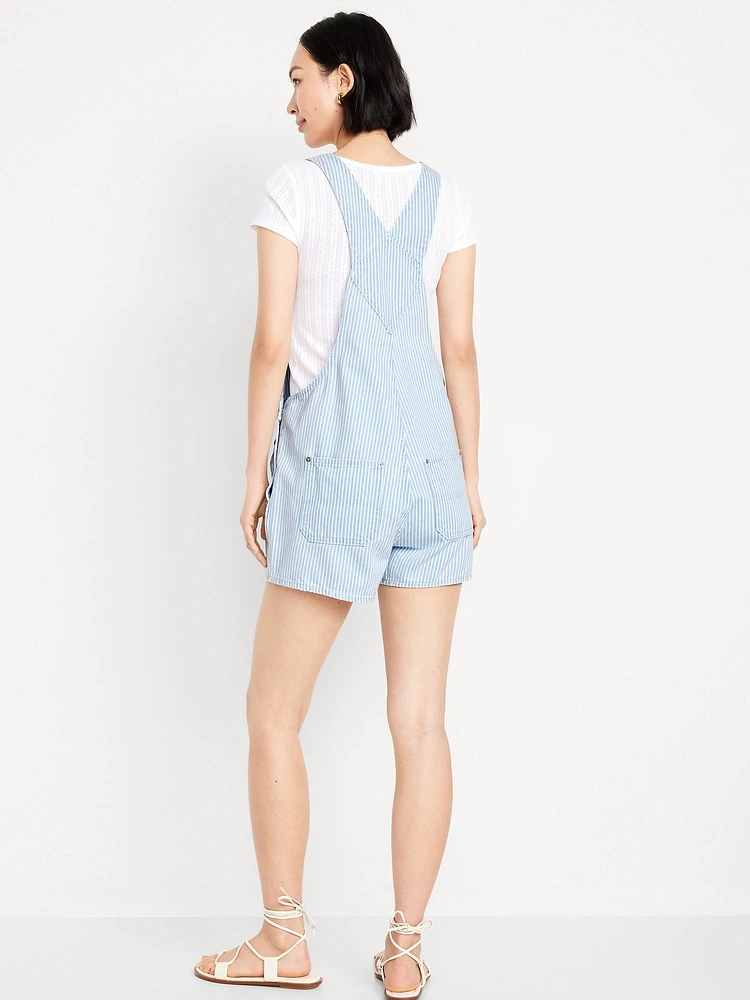 Baggy Jean Shortalls -- 3-inch inseam