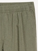 90's Straight Linen-Blend Pants