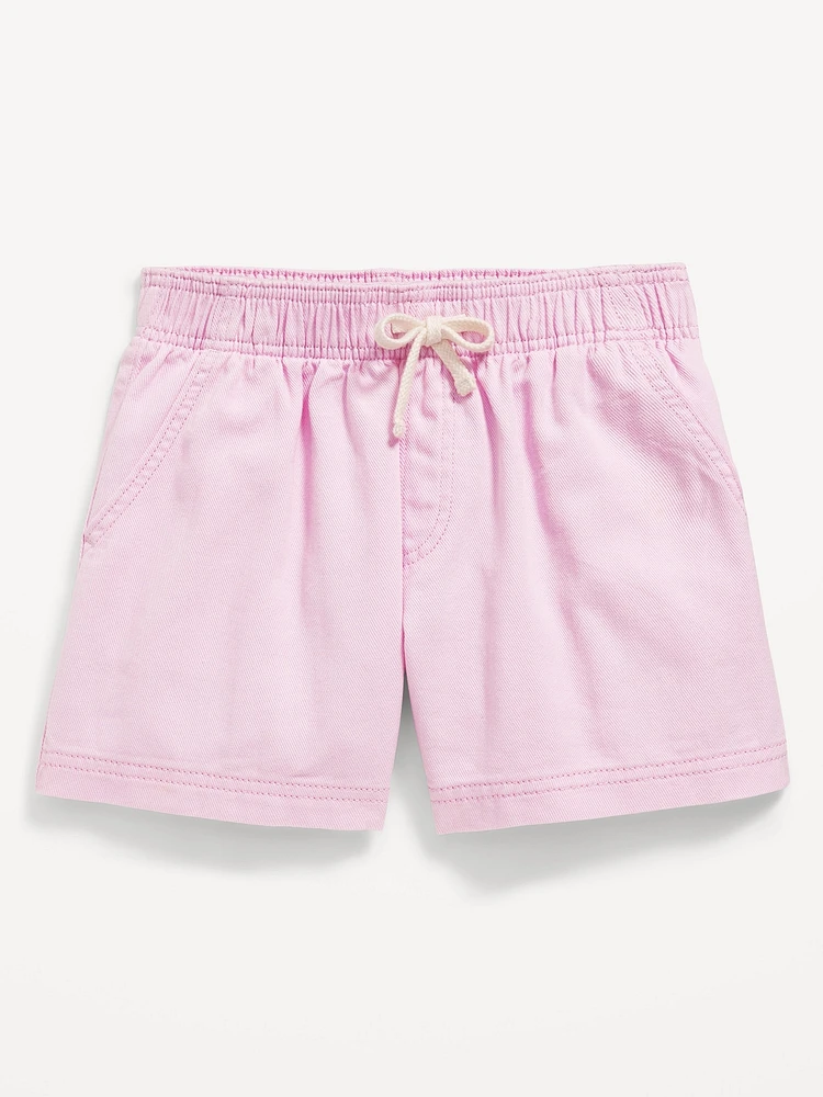 High-Waisted Pull-On Twill Shorts for Girls