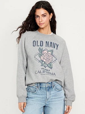 Vintage Crew-Neck Logo-Graphic Sweatshirt