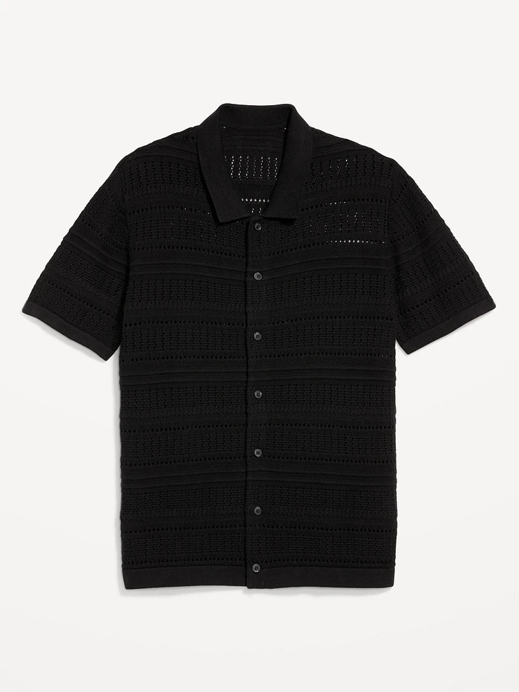 Open-Stitch Sweater