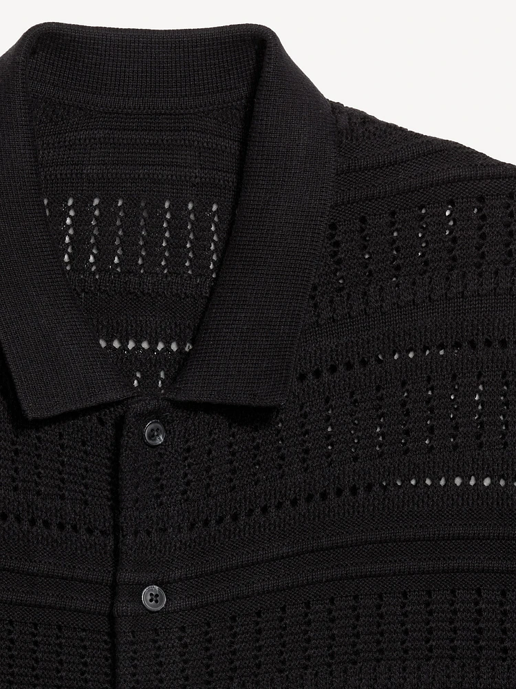 Open-Stitch Sweater