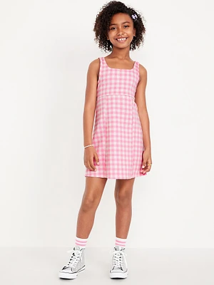 Printed Sleeveless Swing Dress for Girls