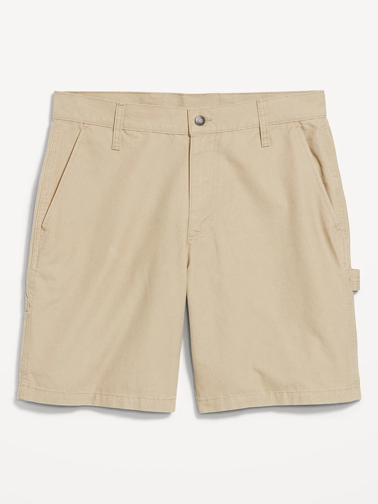 Loose Twill Carpenter Shorts -- 9-inch inseam