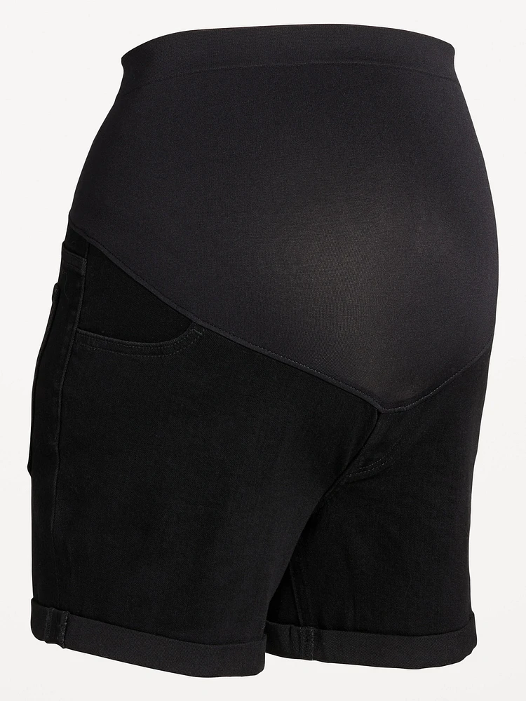 Short OG WOW à panneau couvrant de maternité, entrejambe 12,5 cm