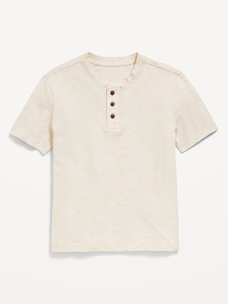 Short-Sleeve Henley T-Shirt for Boys