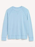 Garment-Dyed Crew-Neck Sweatshirt