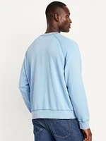 Garment-Dyed Crew-Neck Sweatshirt