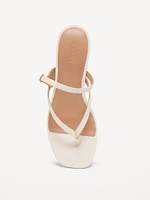 Kitten Heel Thong Sandals