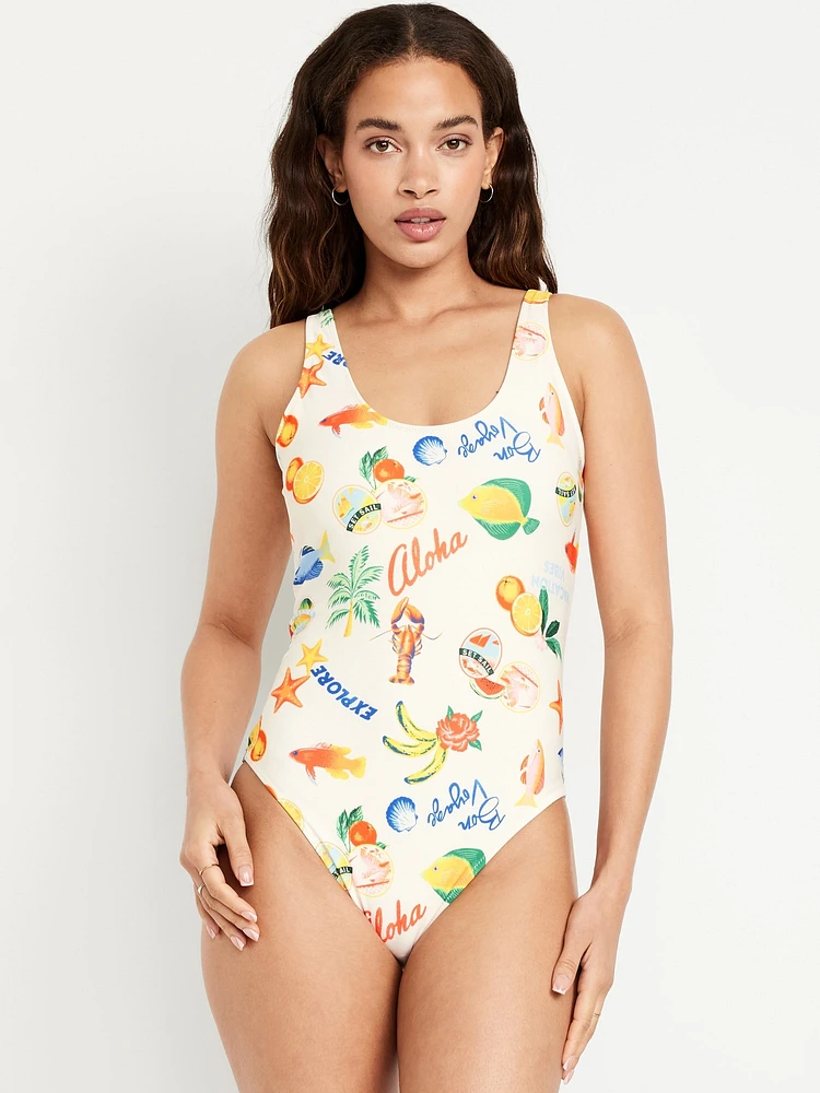 Matte One-Piece Swimsuit